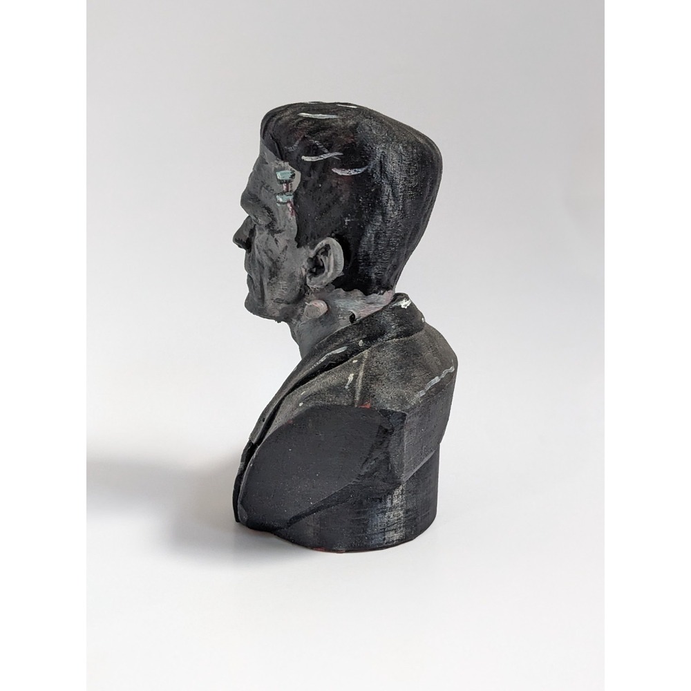 Frankenstein Monster Bust Punk Grunge Alt Rock Horror Statue 3D Print Halloween - Picture 4 of 10